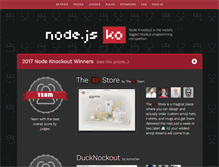Tablet Screenshot of nodeknockout.com